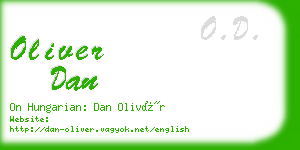 oliver dan business card